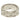 Silver Louis Vuitton Silver Plated Monogram Mosaic Ring L