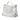 Silver Dior Medium Metallic Crinkled Calfskin Diorever Satchel