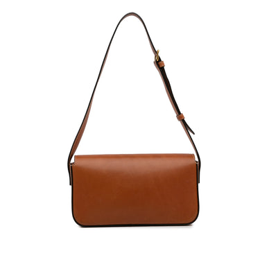 Brown Celine Triomphe Shoulder Bag - Designer Revival