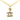 Gold Chanel Gold Plated CC Pendant Rhinestones Necklace - Designer Revival