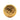 Gold Chanel Gold Plated CC Round Brooch - Designer Revival
