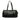Black Dior Leather Logo Charms Handbag