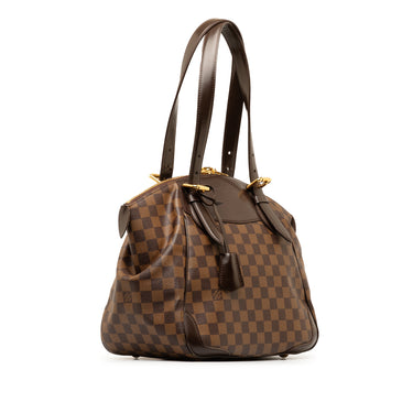 Brown Louis Vuitton Damier Ebene Verona MM Shoulder Bag - Designer Revival