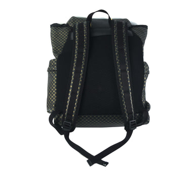 Black Gucci Dapper Dan Calfskin Laminated Ayers Micro GG Drawstring Backpack - Designer Revival