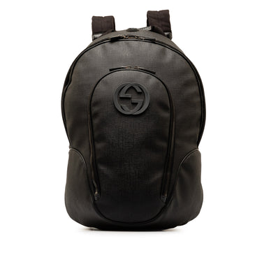 Black Gucci Interlocking G Backpack