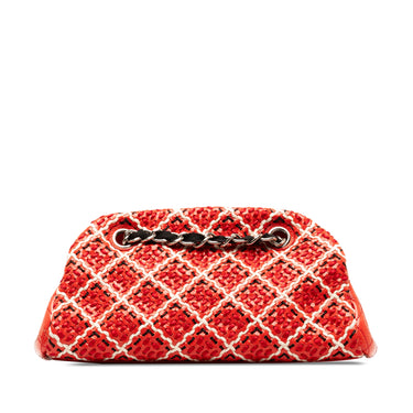 Red Chanel Small Patent Stitch Just Mademoiselle Bowling Bag