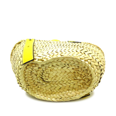 Brown LOEWE Small Raffia Basket Tote - Designer Revival