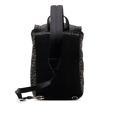 Black Fendi Small Zucca Canvas Fendiness Backpack