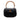 Black Gucci Calfskin Bamboo Night Handbag - Designer Revival