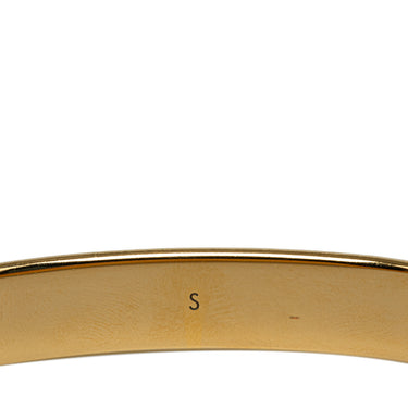 Gold Louis Vuitton Nanogram Cuff Costume Bracelet