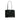 Black Prada Glace Calf Studded Etiquette Tote