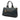 Blue Prada Vitello Daino Zip Top Satchel