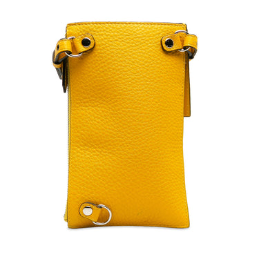 Yellow Fendi Baguette Phone Crossbody - Designer Revival