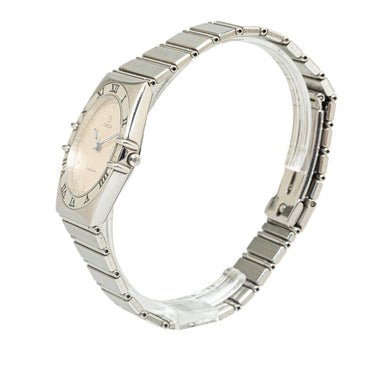 Silver OMEGA Quartz Stainless Steel Constellation Watch