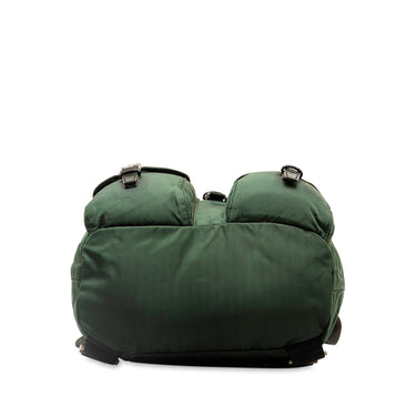Green Prada Tessuto Backpack - Designer Revival