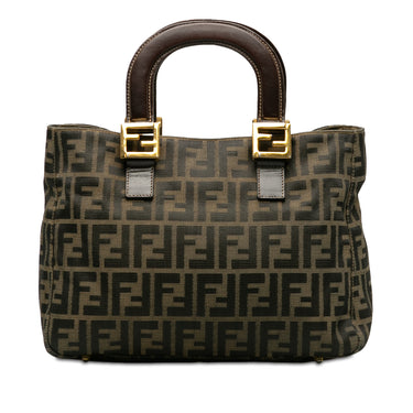 Brown Fendi Zucca Twins Handbag - Designer Revival