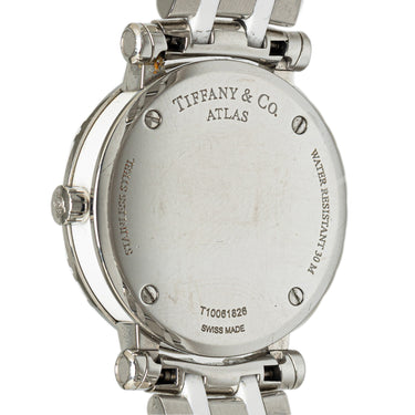 Silver Tiffany Quartz Stainless Steel Atlas Watch - Designer Revival
