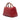 Red Gucci Calfskin Bamboo Shopper Boston Satchel - Designer Revival