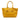 Yellow Prada Vitello Daino Front Pocket Open Convertible Tote Satchel