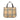 Brown Burberry House Check Canvas Handbag