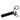 Black Louis Vuitton Taurillon Porte Cles Tab Key Holder Bag Charm