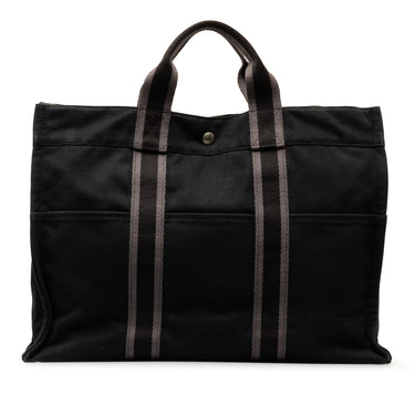 Black Hermès Fourre Tout GM Tote Bag