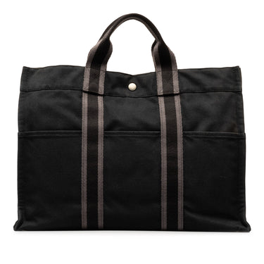 Black Hermès Fourre Tout GM Tote Bag
