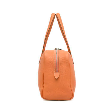 Orange Hermès Clemence Victoria II 35 Shoulder Bag
