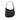 Black Fendi Zucchino Canvas Oyster Shoulder Bag