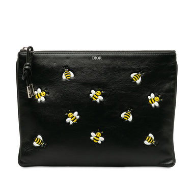 Black Dior x Kaws Bee Clutch Bag