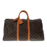 Brown Louis Vuitton Monogram Keepall 50 Travel Bag - Designer Revival