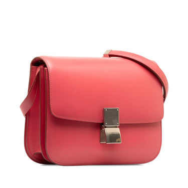 Pink Celine Medium Classic Box Crossbody Bag