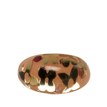 Brown Louis Vuitton Crystal Inclusion Resin Ring
