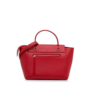 Red Celine Mini Belt Bag Satchel - Designer Revival