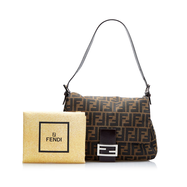 Fendi Pre-Owned Zucca Pattern Mamma Baguette Shoulder Bag - Farfetch