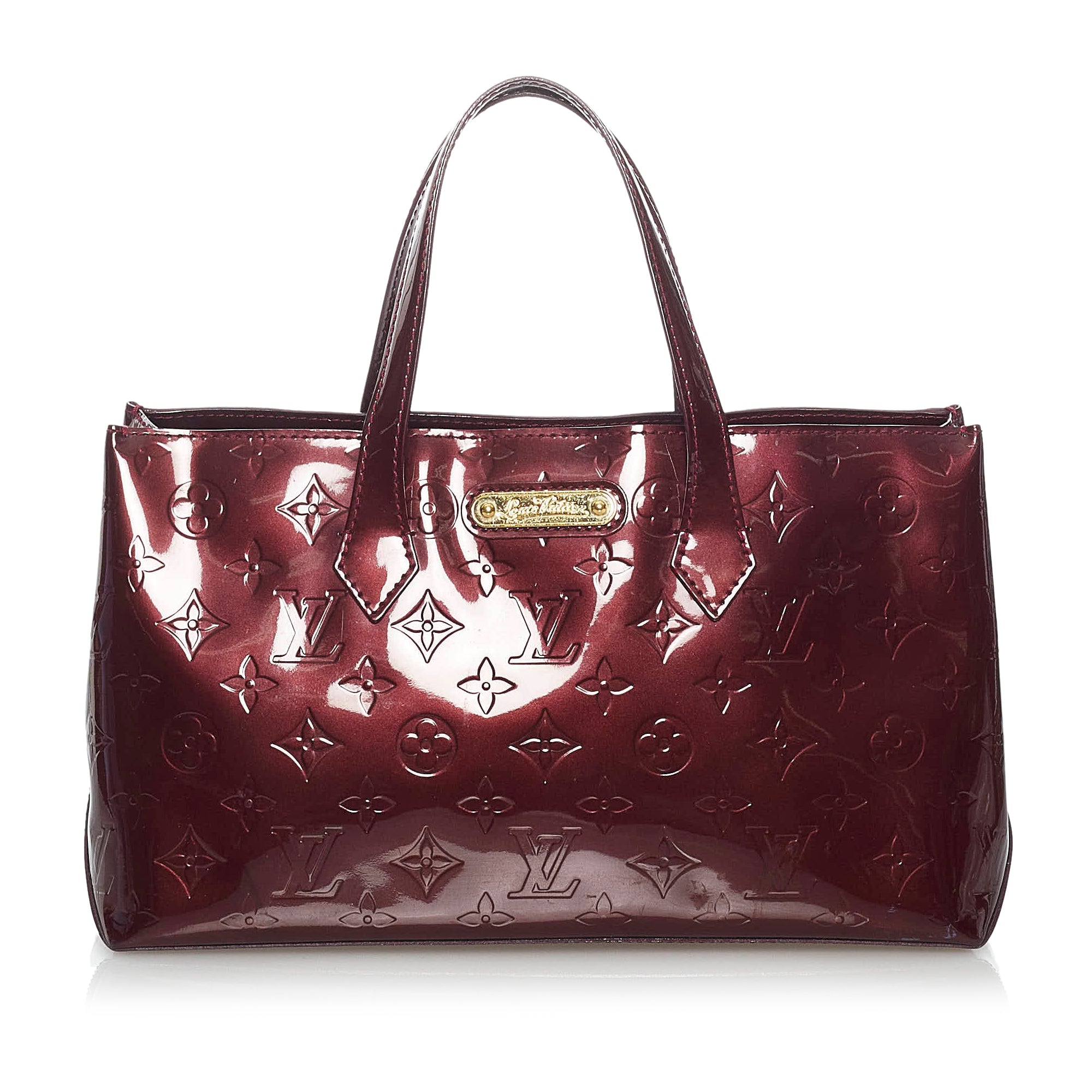 Brown Louis Vuitton Monogram Vernis Wilshire PM Handbag – Designer
