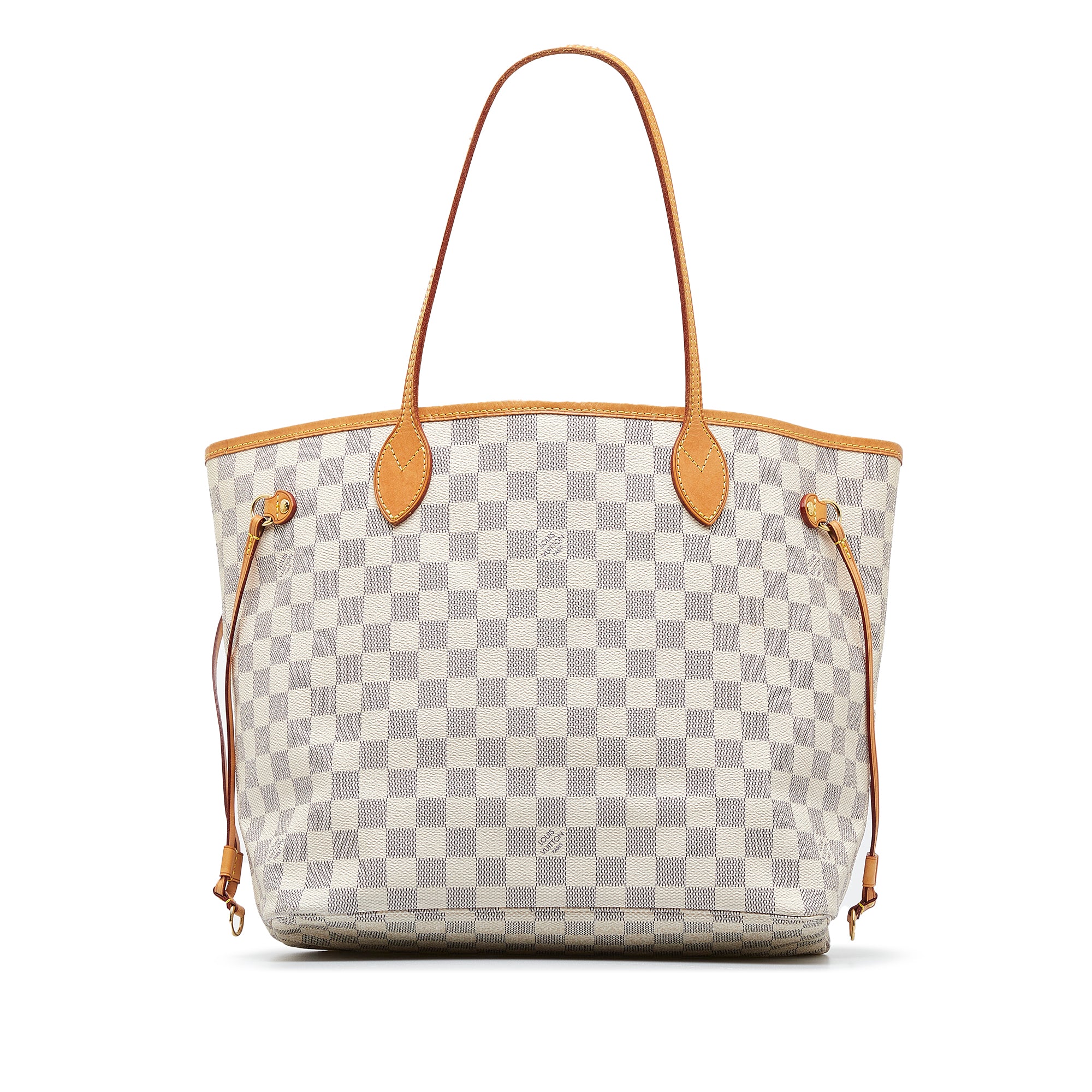 Louis Vuitton - Authenticated Neverfull Handbag - Cotton White For Woman, Good condition
