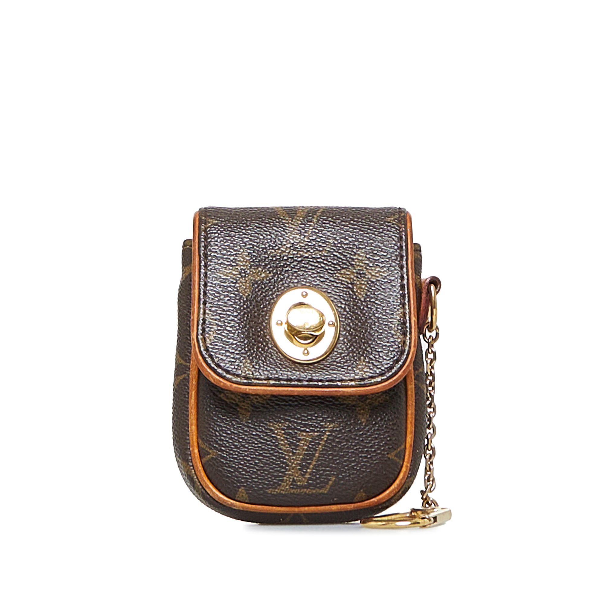 Louis Vuitton, a monogram canvas sunglasses case and a key holder