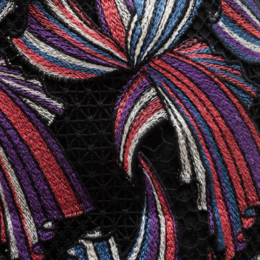 Black & Multicolor Emilio Pucci Embroidered Skirt Size EU 38 - Designer Revival