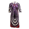 Purple & Multicolor Miu Miu Printed Collared Dress Size S/M - Designer Revival