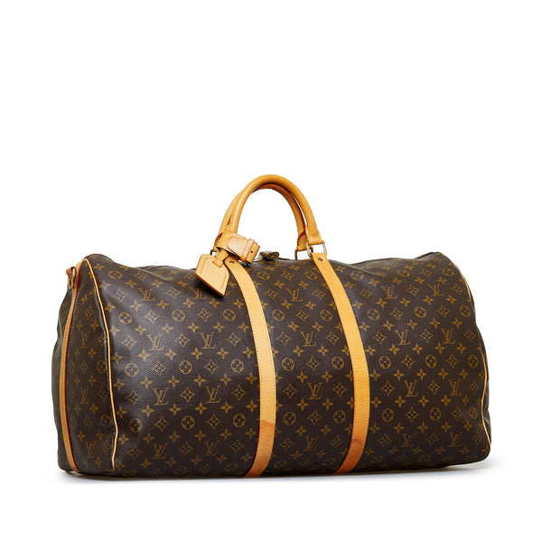 RvceShops Revival, Brown Louis Vuitton Monogram Keepall Bandouliere 60 Travel  Bag