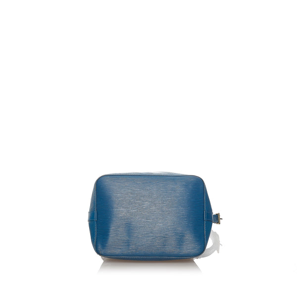 Louis Vuitton pre-owned Vernis Rayures Alma BB handbag, Blue Louis Vuitton  Epi Petit Noe Bucket Bag