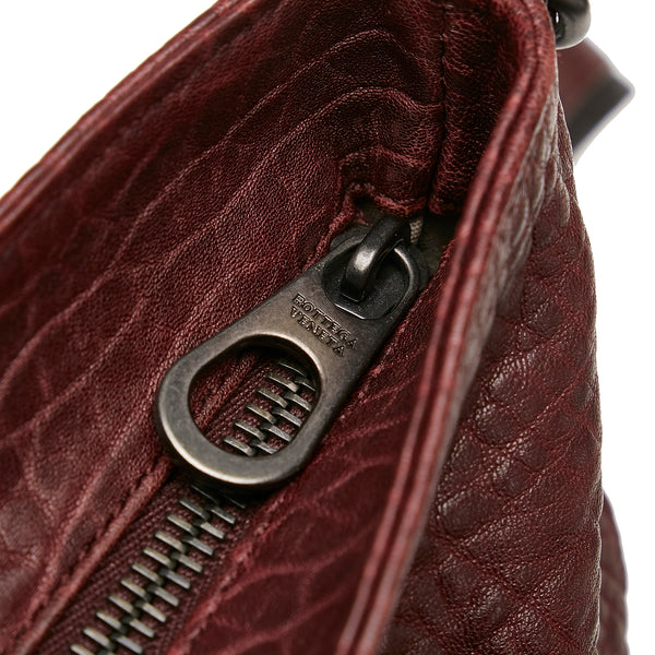 Borsa Bottega Veneta in pelle intrecciata viola, Burgundy Bottega Veneta  Leather Crossbody Bag