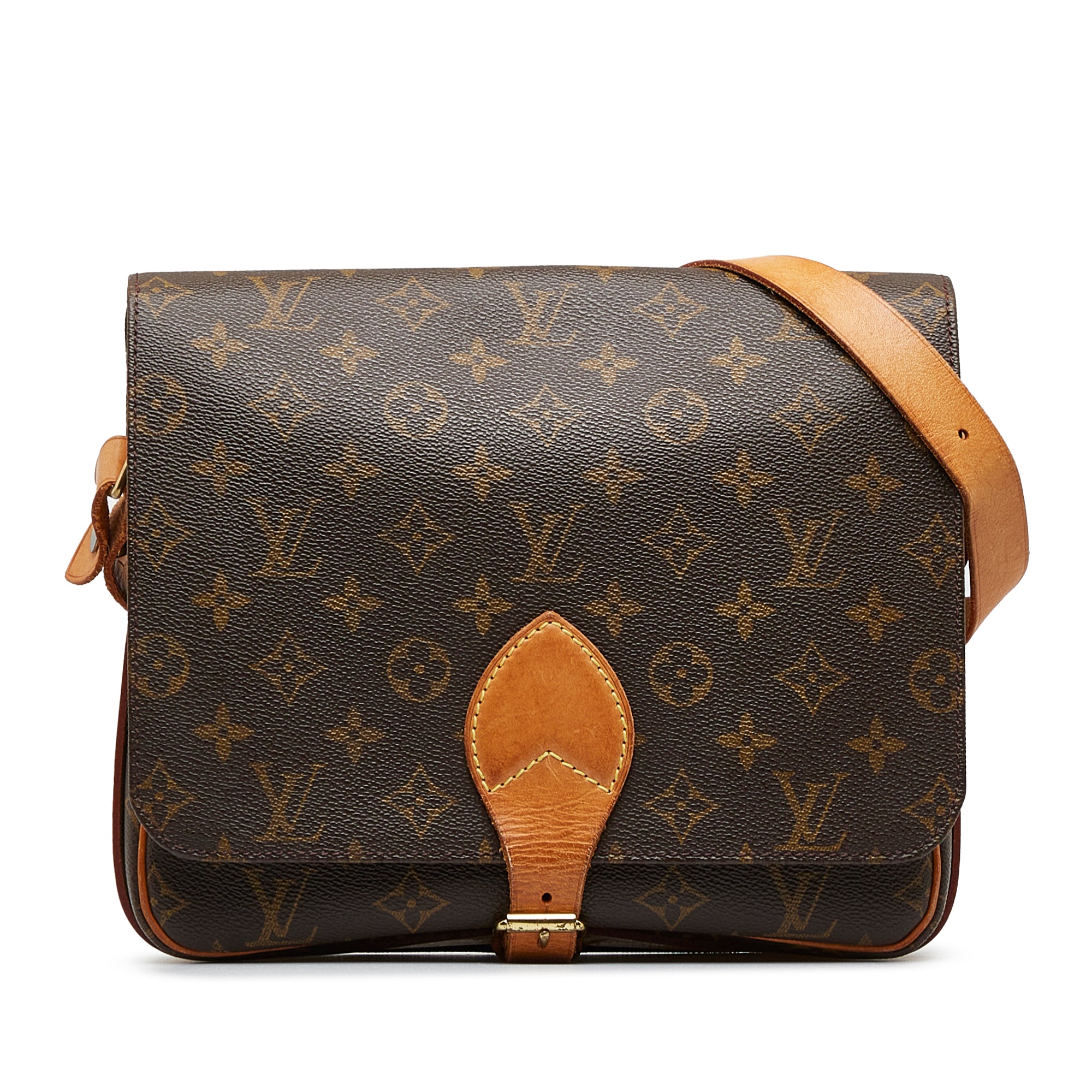 Brown Louis Vuitton Monogram Cartouchiere MM Crossbody Bag – Designer  Revival