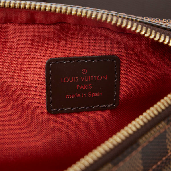 Brown Louis Vuitton Damier Ebene Geronimos Crossbody Bag, Nicole Kidman in  a custom Louis Vuitton dress and shoes