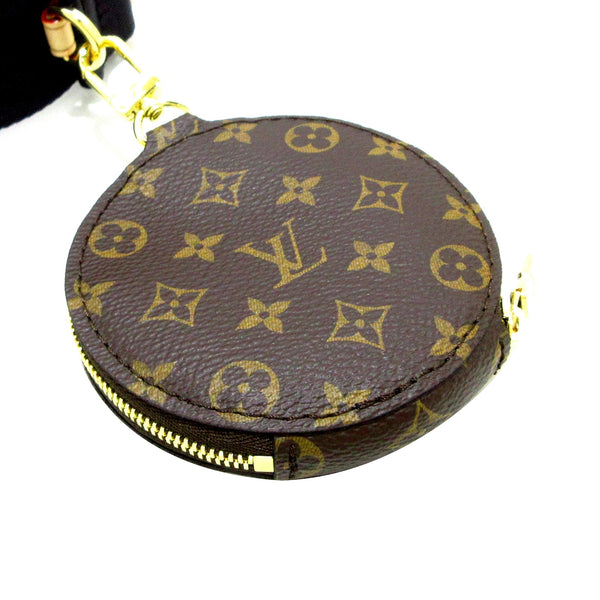 Black Louis Vuitton Nylon Strap with Monogram Round Coin Purse, Louis  Vuitton 2013 pre-owned Venis Alma BB handbag