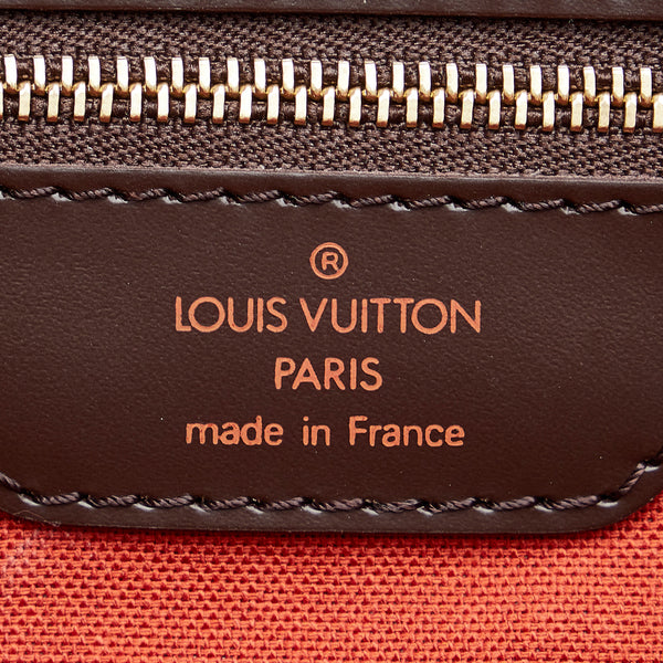 Borsa da viaggio Louis Vuitton Cruiser 45 in tela cerata con motivo a  scacchi ebano e pelle naturale, RvceShops Revival