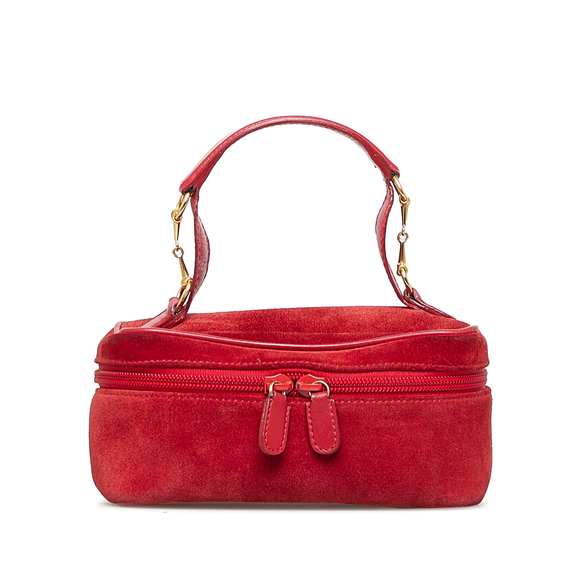 Red Gucci Horsebit Vanity Bag – Designer Revival