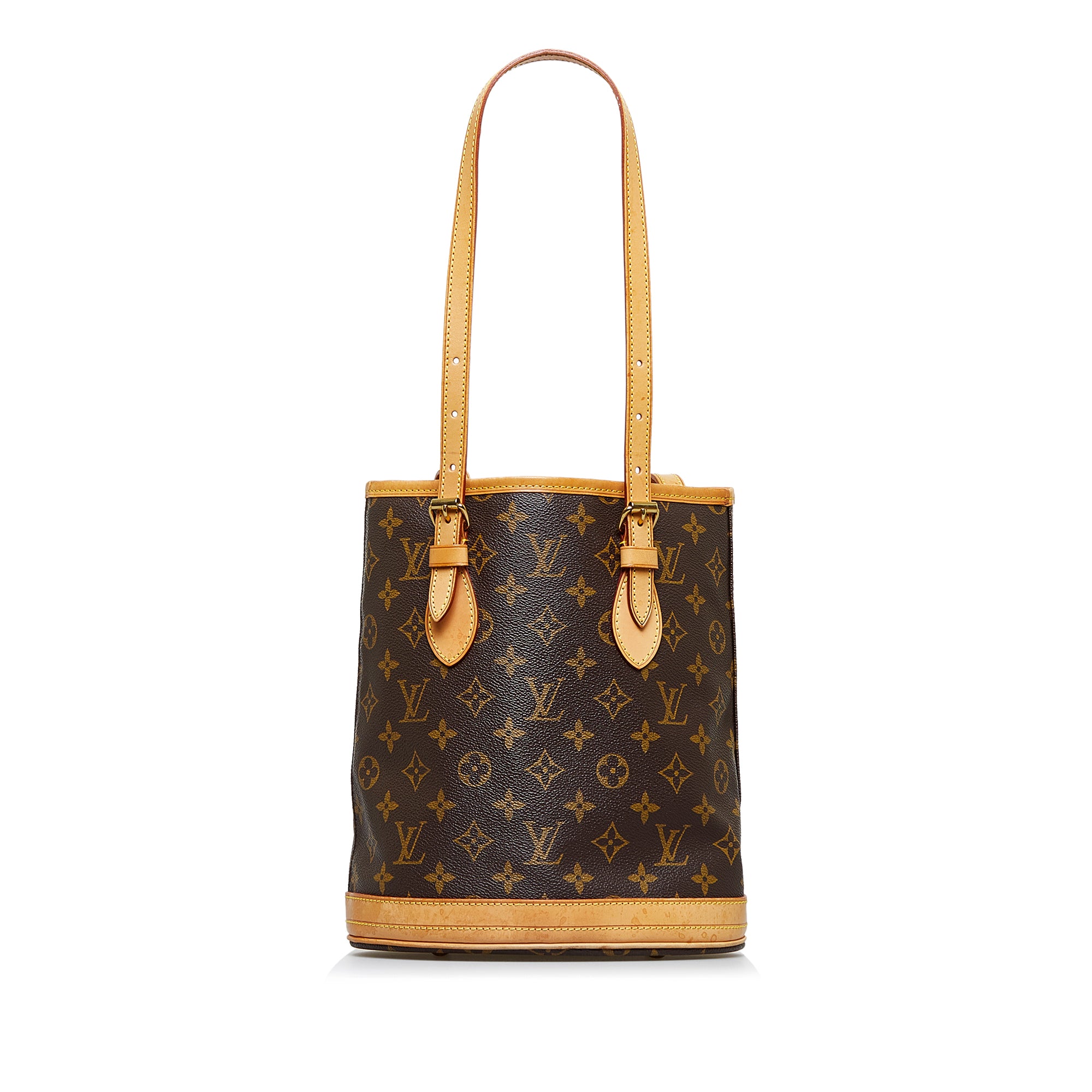 Brown Louis Vuitton Monogram Petit Bucket – Designer Revival