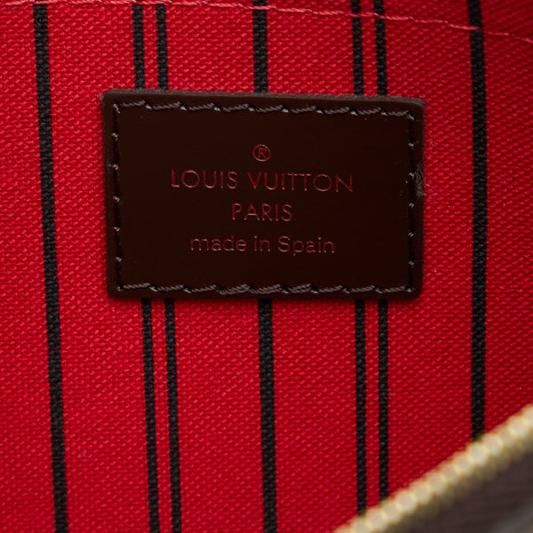 Louis Vuitton Neverfull MM Damier Ebene Pochette Pouch